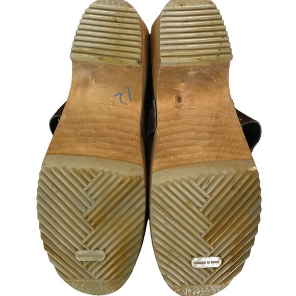 NWOT Swedish - Canadian Anatomic Wooden Clogs Made In Canada Size 39 (8) - Picture 6 of 6